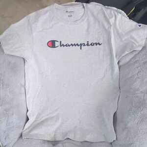 Men's Champion tshirt gray size large